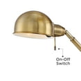 thumbnail image 4 of 360 Lighting Dawson Traditional Pharmacy Floor Lamp 55" Tall Brass Metal Adjustable Boom Arm Dome Head for Living Room Reading Bedroom Office, 4 of 9