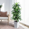 thumbnail image 2 of Árbol artificial de dracaena con maceta blanca, decoración de interiores, oficina, casa, regalo de inauguración, 2 of 4