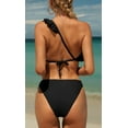 thumbnail image 5 of Alove Women Ruffle Bikini One Shoulder Bathing Suit 2 Piece Set Swimsuit, 5 of 5