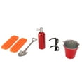 thumbnail image 5 of Decoration Set Plastic Crawler Car Accessories with Barricade Board Bucket Shovel Fire Extinguisher for SCX24, 5 of 8