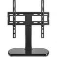 thumbnail image 3 of TAVR Furniture Modern Swivel Table Top TV Stand for 27-60 inch Curved/Flat Screen TVs, Height Adjustable TV Stand with Tempered Glass Base, Black, 3 of 10