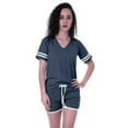 thumbnail image 1 of Moomaya Ensemble de Nuit Simple pour Femmes avec Shorts en Coton 2 Pcs Chemises de Nuit, 1 of 7