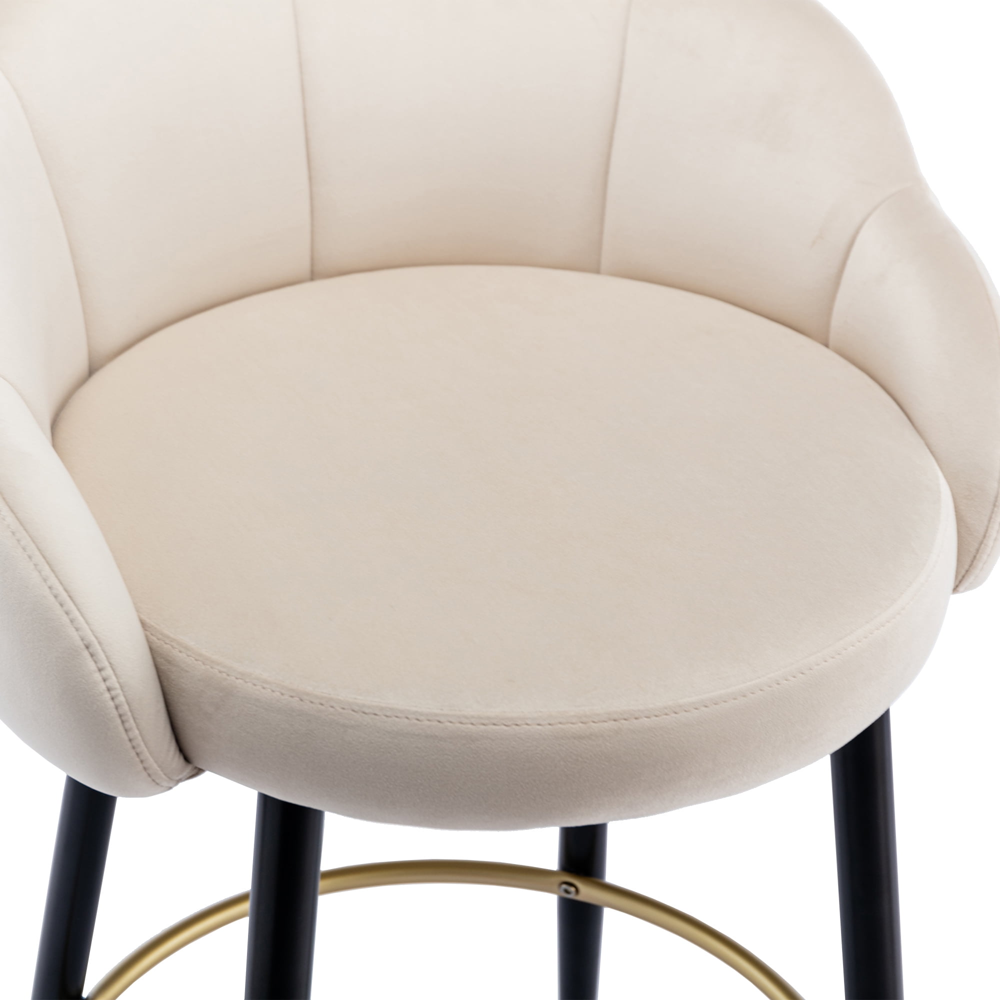 Resenkos Bar Stools Set of 2,with Back and Footrest Counter Height Dining Chairs,Ivory Resenkos Bar Stools Set of 2,with Back and Footrest Counter Height Dining Chairs,Ivory