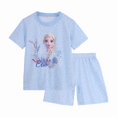 thumbnail image 3 of Conjuntos de pijama de manga corta para niños, ropa de dormir de dibujos animados de Frozen, Elsa, camisón para el hogar, 2-8T, 3 of 4