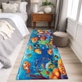 thumbnail image 5 of Ocean Coral Fish 2'x6' Runner Rug, Colorful Underwater World Seagrass Washable Non-Slip Area Rugs for Hallway Kitchen Floor Bedroom Entryway, Laundry Carpet Decoration Indoor Mat, 5 of 9