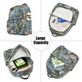 thumbnail image 5 of FORMRS Mini Backpack Purse for Women Quilted Travel Daypack Casual Shoulder Bag, Sea Plants Pattern, 5 of 7