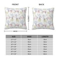 thumbnail image 2 of Pofeuu Hand Drawn Rabbit Print Double-sided plush pillowcase Square Throw Pillow Covers Pillows Cover for Living Room Bedroom Sofa Couch Cushion Cover（No pillow core）-18"x18", 2 of 7