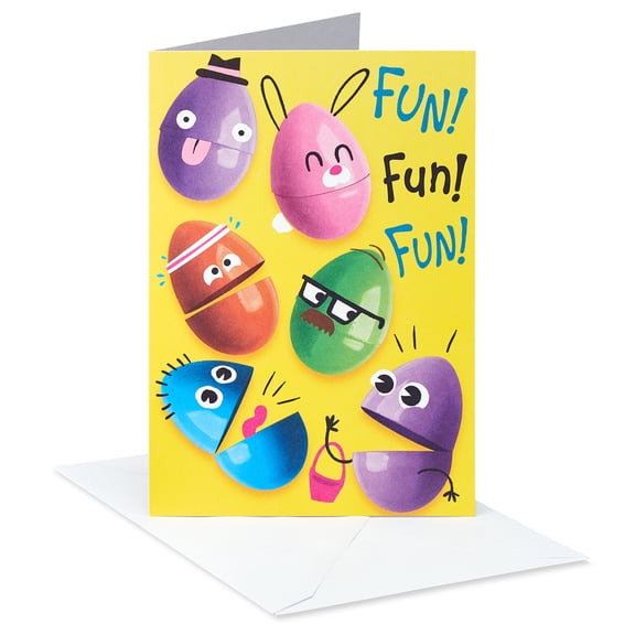 American Greetings Easter Card for Kids (Plastic Easter Eggs)
