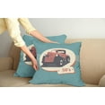 thumbnail image 3 of Ambesonne Retro Throw Pillow Cover 2 Pack, Nostalgic Antique Vehicle, 24", Red Yellow Teal, 3 of 6