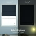 thumbnail image 3 of Shades for Windows, Cordless Room Darkening Window Shades, Pull Down Window , Indoor Blinds  Shades with Woven Fabric 32" W X 64" H, (Indigo Blue), 3 of 7