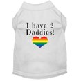 thumbnail image 1 of I Have 2 Daddies Screen Print Dog Shirt White Xxxl, 1 of 1