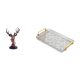 thumbnail image 1 of Figura de cabeza de ciervo,Adorno de cabeza de ciervo,estatua de animal decorativa,Figura decorativa de cabeza de ciervo para mesa,Bandeja para servir,Bandeja rectangular para servir en la, 1 of 8