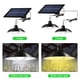 thumbnail image 5 of lampara solar Irfora LED de energía solar Luz de techo regulable 2 cabezales de iluminación Luces de cobertizo Candelabro de patio Luz solar dividida Lámpara colgante Control remoto y de iluminación c Irfora lampara solar, 5 of 7