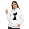thumbnail image 2 of Patriotic Scottish Terrier Stained Glass Portrait American Flag Hoodie Unisex Merch Hoodies Scottie Dog Lover Gifts - 01010, 2 of 6