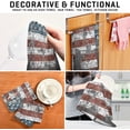 thumbnail image 2 of Vintage American Flag Tea Towels Set of 6 Stars and Stripes Wall Kitchen Dish Cloth with Hanging Loop, 18"x28"Lint-Free Absorbent Towel for Kitchen Drying Wiping and Cleaning, 2 of 5