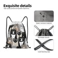 thumbnail image 4 of Saiise Colors Cats Pattern Sports Drawstring Backpack - String Swim Gym Bag with Wet Proof Pocket for Women&Men-Small, 4 of 6