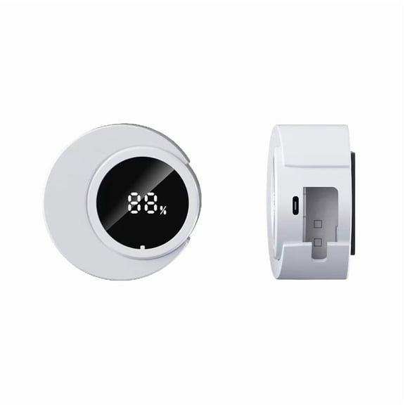 Upgraded UV Toothbrush Cleaner Holder Wall Mounted, LED Smart Screen, with Auto-Inductive Cover, Cleaning and 180-Degree Drying, for Home, Travel white