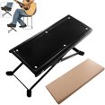 thumbnail image 4 of Guitar Foot Stool 4 Position Height Adjustable Foldable Guitar Pedal Guitar Rest Step Footstool Black for Classical Guitar Player, 4 of 5