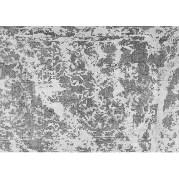 Ahgly Company Indoor Rectangle Persian Gray Traditional Area Rugs, 2' x 4'