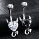 thumbnail image 3 of EeaseMX piercings para el ombligo con circonitas para mujer, 3 of 8