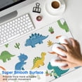 thumbnail image 4 of Long Mouse Pads for Desk,Colorful Dinosaurs Cacti Pattern Desk Mats on Top Of Desks, Desk Mouse Pad Extra Large with 3mm Non-Slip Base and Stitched Edge for Gaming,Office,Work,Home 31.5"x11.8", 4 of 6