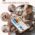thumbnail image 3 of Busy Board hahaland Montessori para niños pequeños de 2 a 4 años, dinosaurios, 3 of 8