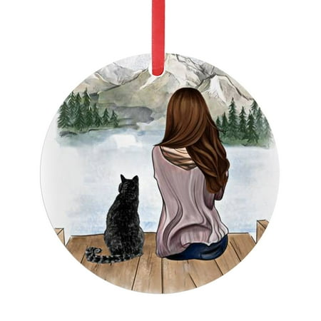 

Kayannuo Christmas Decor Clearance Iron Art Personalized Girl And Dogs Christmas Pendant Christmas Holiday Decor Christmas Ornaments