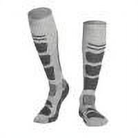 Calcetines de lana para senderismo unisex invierno engrosados para exterior (gris claro gris oscuro)