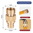 thumbnail image 1 of Connector Kit Brass Fittings Adapter Nozzle for Outdoor Watering, Multicolor, 1 of 8