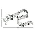 thumbnail image 4 of DecMode Black Metal Notes Musical Notes Wall Decor, 4 of 13