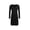 Black, variant on Ekouaer Button Down Nightgown for Women Long Sleeve Sleepwear V Neck Nightshirt Boyfriend Pajama Dress Sleep Dress