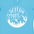 thumbnail image 4 of Inktastic Yellowstone National Park- Mountains Women's V-Neck T-Shirt, 4 of 5