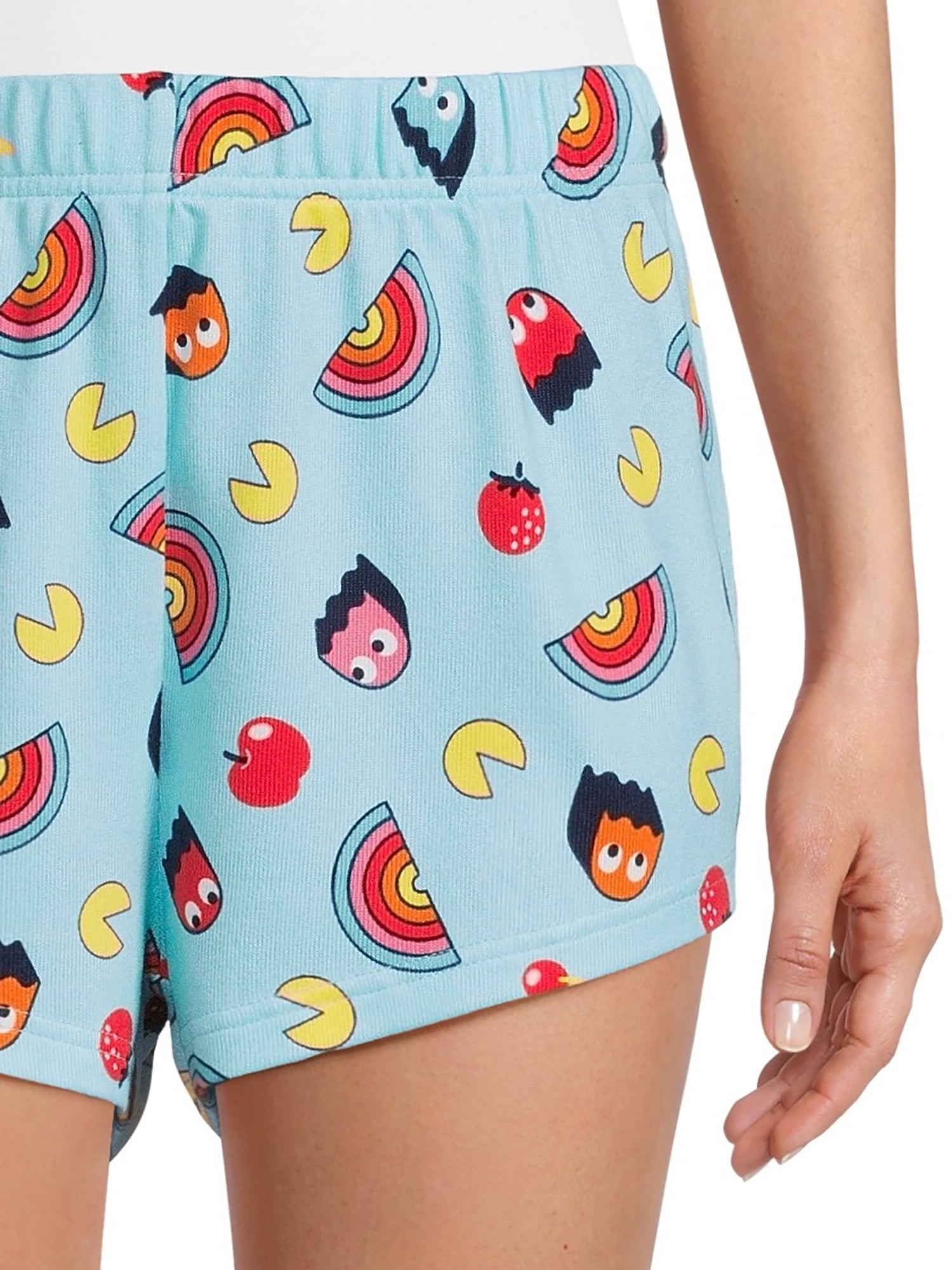 Pac-Man Women's and Women's Plus Print Sleep Shorts, 2-Pack