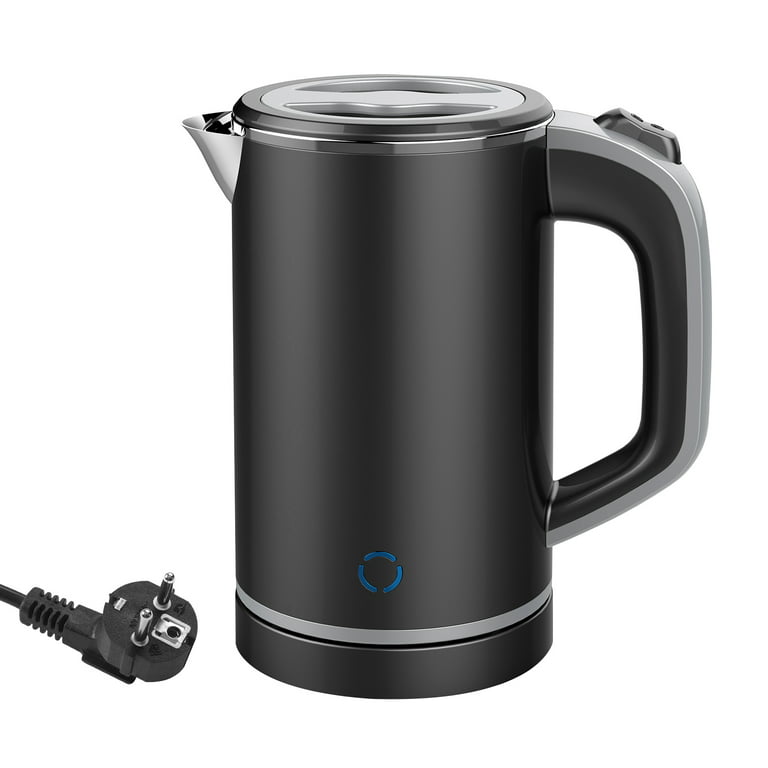 0.8L Small Electric Kettles Stainless Steel, Travel Mini Hot Water