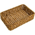 thumbnail image 4 of HOMEMAXS Woven Kitchen Storage Basket Made of Plastic in Coffee Color for Effective NonSkid Use 7.8 Inches, 4 of 7