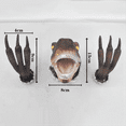 thumbnail image 5 of Velociraptor Statue Wall Resin Mount Dinosaur Head Sculpture Wall Hanging Ornament for Indoor and Outdoor Dinosaur, 5 of 7