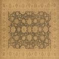 thumbnail image 1 of Ahgly Company Indoor Square Oriental Brown Traditional Area Rugs, 5' Square, 1 of 4