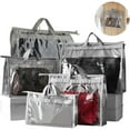 thumbnail image 1 of D-GROEE Handbag Storage Handbag Organizer Purse Protector Storage Bag Dust Cover Bag Transparent Anti-dust Purse Storage Bag for Hanging Closet with Zipper and Handle, 1 of 7
