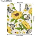 thumbnail image 3 of Dreamtimes Luxury Toilet Rugs U-Shaped 17.3"x13.4", Extra Soft and Absorbent Microfiber Bathroom Rugs, Non-Slip Toilet Bath Mat, Machine Wash Dry, Contour Bath Rugs for Toilet Base-Butterfly Sunflower, 3 of 4