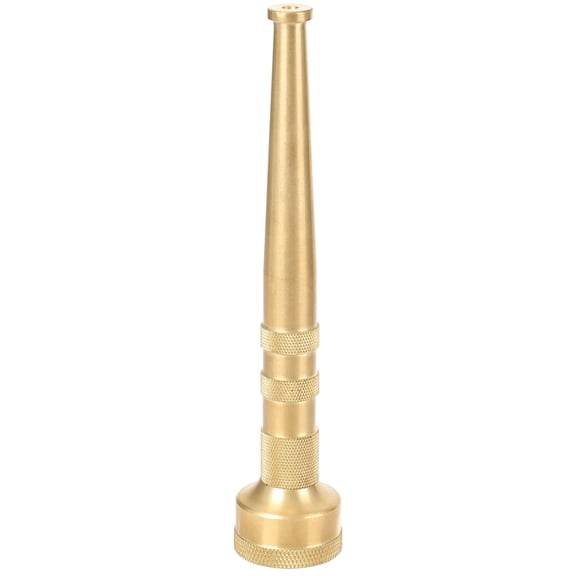 6" Brass Garden Water Hose Nozzle,Jet Stream Hose Nozzle with 3/4-inch,7 GPM 80 Psi,High Pressure Super Sweeper Nozzle for Clean Patios,Driveways,Sidewalks,Yard,Vehicles,Deck
