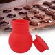 thumbnail image 3 of Taza de silicona de grado alimenticio roja para derretir y hornear chocolate para un vertido seguro, 3 of 8