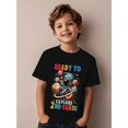 thumbnail image 1 of Boys & Girls Astronaut 2nd Grade T-Shirt - "Ready to Explore 2nd Grade" Space-Themed Design with Planets & Stars, Black Casual Summer Tee for Youngsters, Youngsters'S Astronaut Shir, 1 of 5
