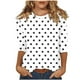 thumbnail image 2 of mfyjkho Tops Para Mujer, Blusa Informal Con Cuello Redondo Y Mangas 3/4 Para Mujer Tops Y Blusas Para Mujer Xxxxl, 2 of 5