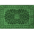thumbnail image 1 of Ahgly Company Indoor Rectangle Medallion Emerald Green Traditional Area Rugs, 2' x 3', 1 of 4