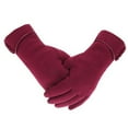 thumbnail image 2 of Women's Winter 1 Pair Breathable Outdoor Touchscreen Gloves, Winter Warm Thermal Soft Lined Thick Texting Fleece Gloves Windproof Driving Gloves, 2 of 7