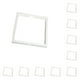 thumbnail image 2 of Cateissary Caja de almacenamiento de 10X, caja de anillo, mano de obra fina, bandeja de exhibición multiusos transparente, suministros de Almacenamiento y organización del hogar Blanco 5*5*2cm, 2 of 6