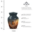 thumbnail image 2 of JAGASY Butterfly Memorial Urns for Man & Women - Orange Butterfly Small Urn for Mom - Funeral Cremation Urns for Human Ashes - Grey Keepsake Urn for Ashes Adult Male - ( 3 Inch), 2 of 7