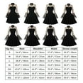 thumbnail image 7 of IBTOM CASTLE Women's Vintage 1950s Cocktail Party Prom Tea Dress Summer Long Bell Sleeve Retro flared A-line Swing Casual Dresses S Black - Butterfly, 7 of 7