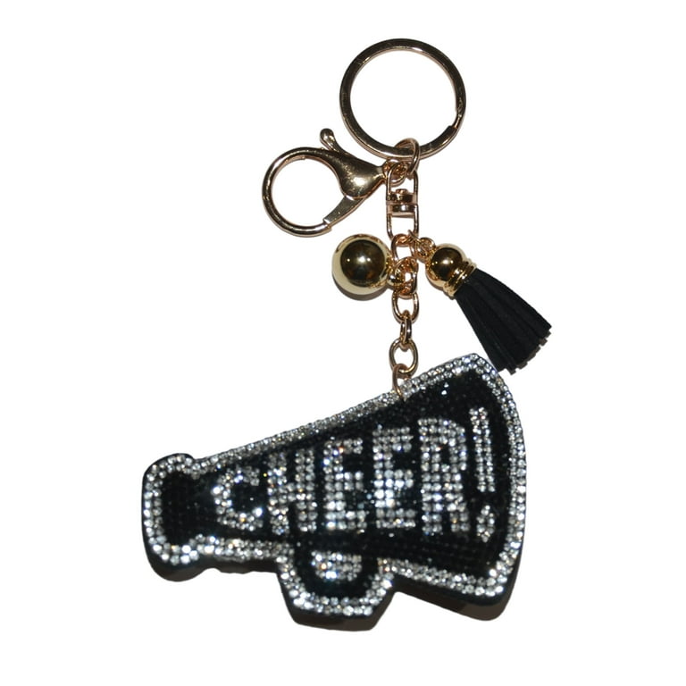Cheer Keychains for Girls Bling Cheerleader Backpack Keychain