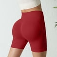 thumbnail image 4 of Miqool Women's Spandex Biker Shorts - High Waisted Tummy Control Fitness Athletic Workout Running Yoga Gym Shorts, 4 of 4